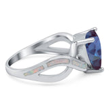 Pear Teardrop Natural Stone Infinity Ring