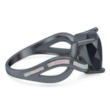 Pear Teardrop Natural Stone Infinity Ring