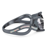 Pear Teardrop Natural Stone Infinity Ring