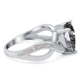 Pear Teardrop Natural Stone Infinity Ring