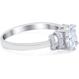 Art Deco Oval Natural Stone Wedding Ring