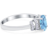 Art Deco Oval Natural Stone Wedding Ring