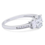 Art Deco Oval Natural Stone Trio Ring