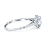 Art Deco Round Natural Stone Wedding Ring