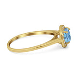 Art Deco Round Natural Stone Wedding Ring