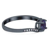 Round Natural Stone Art Deco Ring