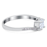 Round Natural Stone Art Deco Ring