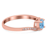 Round Natural Stone Art Deco Ring