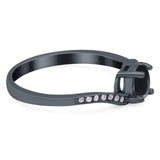 Round Natural Stone Art Deco Ring