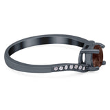 Round Natural Stone Art Deco Ring