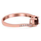 Round Natural Stone Art Deco Ring