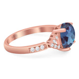 Art Deco Oval Natural Stone Ring