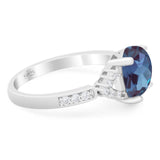 Art Deco Oval Natural Stone Ring