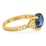 Art Deco Oval Natural Stone Ring