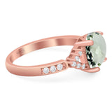 Art Deco Oval Natural Stone Ring