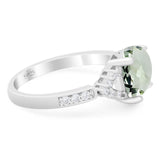 Art Deco Oval Natural Stone Ring