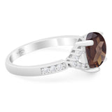 Art Deco Oval Natural Stone Ring