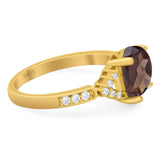 Art Deco Oval Natural Stone Ring