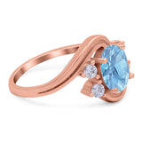 Oval Natural Stone Art Deco Ring