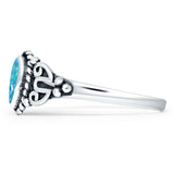 Pear Teardrop Twisted Ring