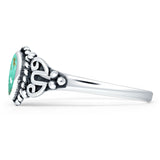 Pear Teardrop Twisted Ring