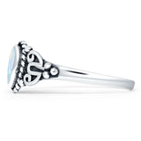 Pear Teardrop Twisted Ring