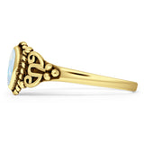 Pear Teardrop Twisted Ring