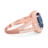 Art Deco Oval Natural Stone Ring