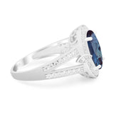 Art Deco Oval Natural Stone Ring