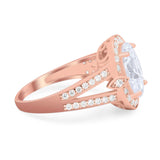 Art Deco Oval Natural Stone Ring