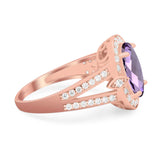 Art Deco Oval Natural Stone Ring