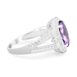 Art Deco Oval Natural Stone Ring