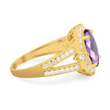 Art Deco Oval Natural Stone Ring