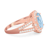 Art Deco Oval Natural Stone Ring