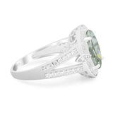 Art Deco Oval Natural Stone Ring
