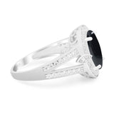 Art Deco Oval Natural Stone Ring