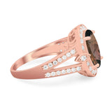 Art Deco Oval Natural Stone Ring