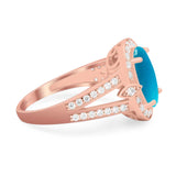 Art Deco Oval Natural Stone Ring