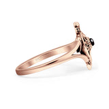 Oxidized Turtle Ring