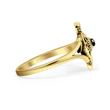Oxidized Turtle Ring