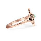 Oxidized Turtle Ring