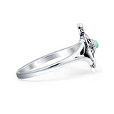 Oxidized Turtle Ring