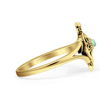 Oxidized Turtle Ring