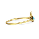 Oxidized Beaded Bali Ring