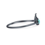 Oxidized Beaded Bali Ring