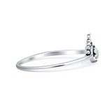 Oxidized Beaded Bali Ring