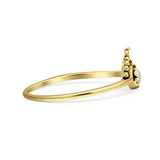 Oxidized Beaded Bali Ring