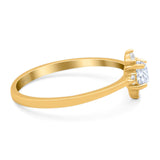 Minimalist Round Natural Stone Ring