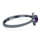 Minimalist Round Natural Stone Ring