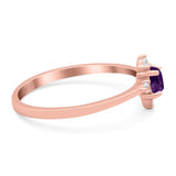 Minimalist Round Natural Stone Ring